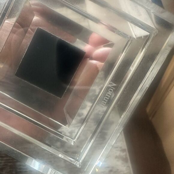 Metropolitan 9" Ebony Crystal Candlestick Pair - Picture 5 of 6